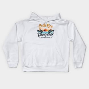 Pura Vida Surf: Retro Dominical Beach 🏄🏼 Kids Hoodie